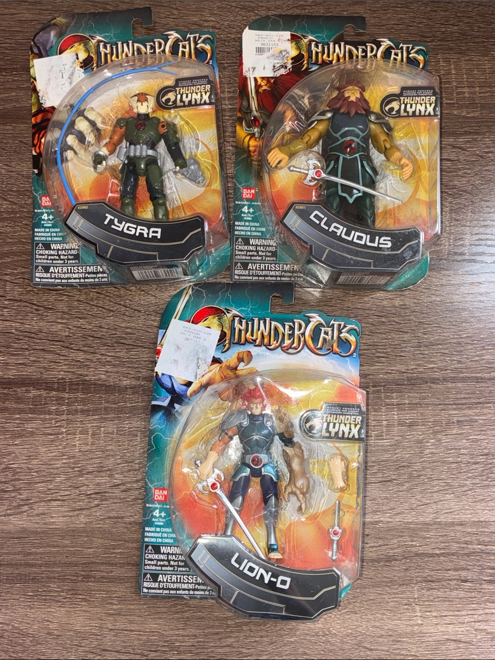 3 4inch Tygra, Claudus, Lion-O Action Figure - Red/Blue